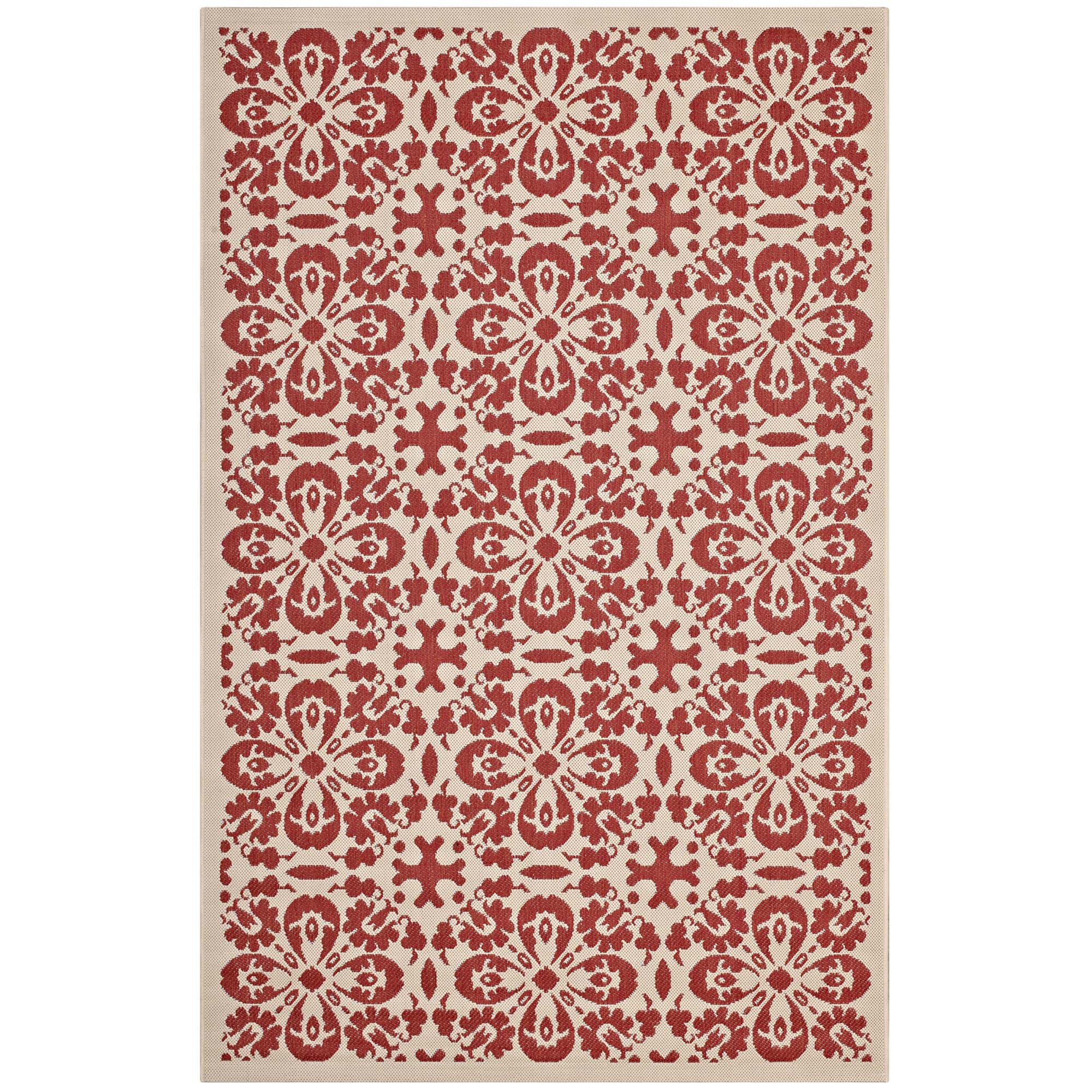 Red and Beige / 4x6