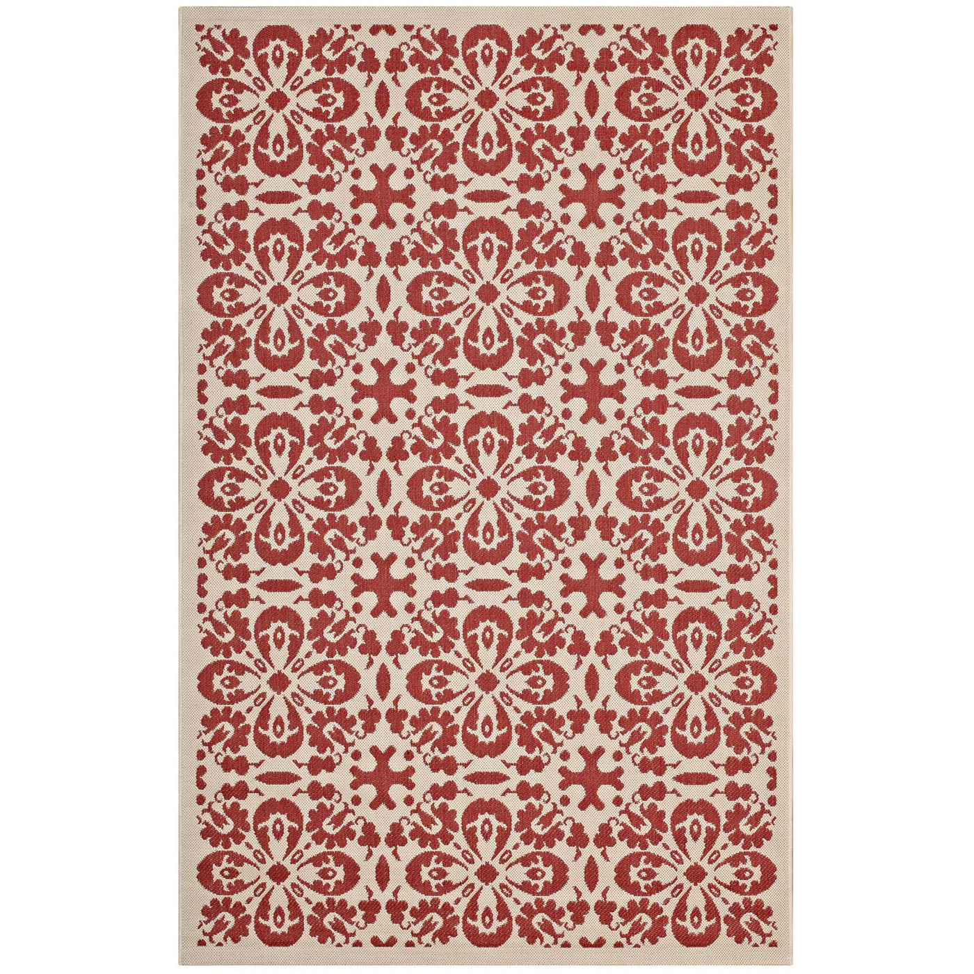 Red and Beige / 5x8