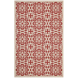 Red and Beige / 5x8