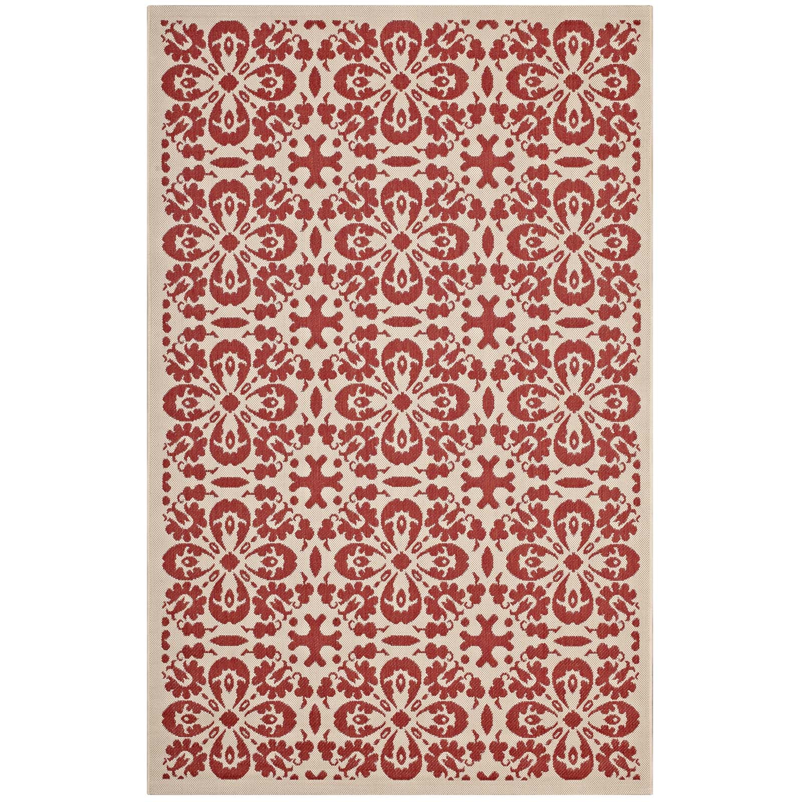 Red and Beige / 5x8